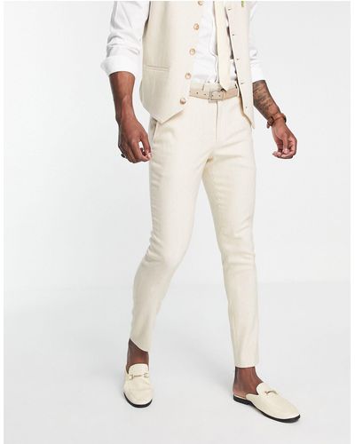 ASOS Wedding Super Skinny Wool Mix Suit Pants - Multicolor