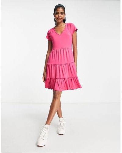 Pieces Calisa - Mini-jurk Met A-lijn - Roze