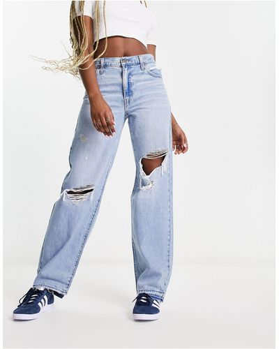 Levi's Ripped baggy Dad Jeans - Blue
