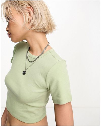 ONLY Esclusiva - t-shirt aderente salvia - Verde