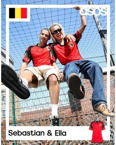 adidas Originals Adidas Football Belgium World Cup 2022 Unisex Home Shirt - Red