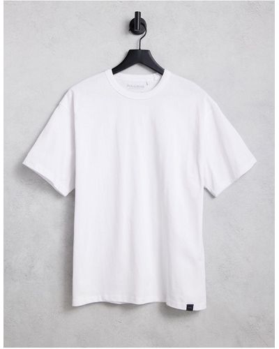 Pull&Bear – es oversize-t-shirt - Weiß