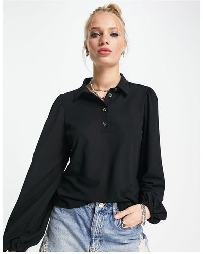 Vero Moda Overhemd Met Lange Mouwen - Zwart