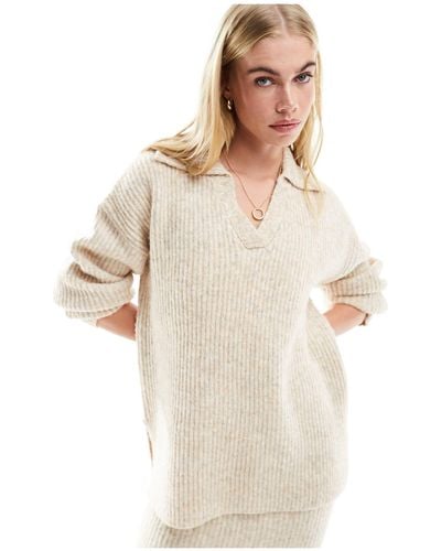 ASOS Collared Sweater - White