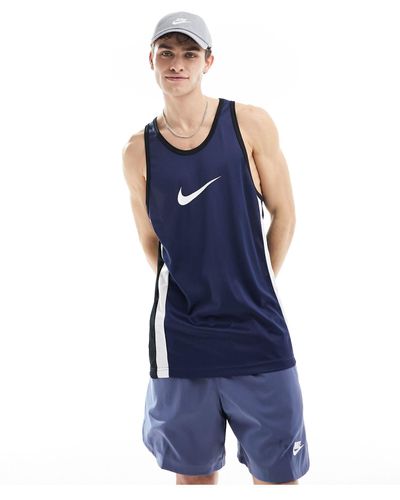 Nike Football Camiseta unisex sin mangas dri-fit icon - Azul