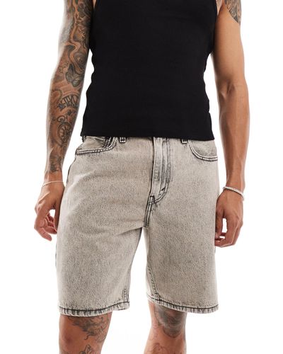 Levi's – 469 – locker geschnittene jeans-shorts - Schwarz