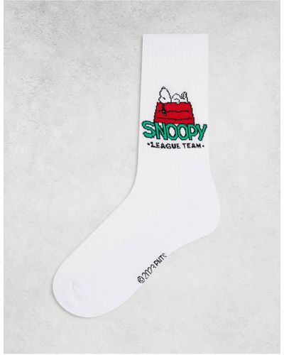 ASOS Snoopy Doghouse Socks - White