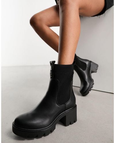 Replay Heeled Chelsea Boots - Black