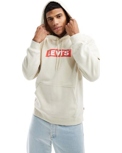 Levi's Hoodie With Boxtab Logo - Natural