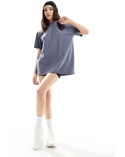 ASOS 4505 – icon – schnell trocknendes oversize-t-shirt - Blau
