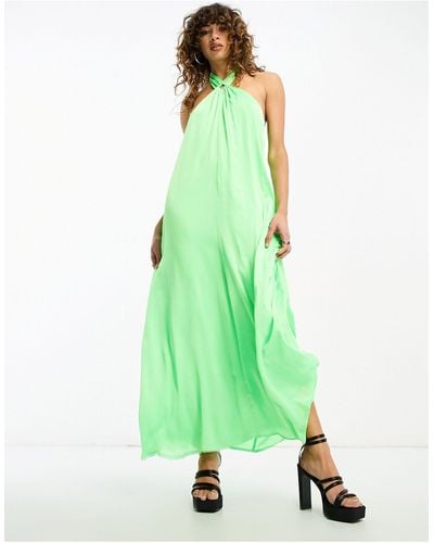 ONLY Halterneck Maxi Dress - Green