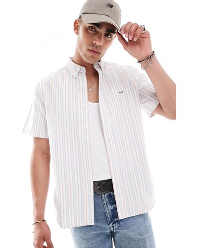 Levi's – authentic – kurzärmliges oxford-hemd - Weiß