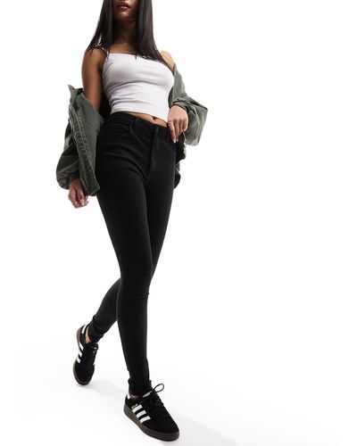 New Look – lift and shape – figurformende skinny-jeans - Schwarz