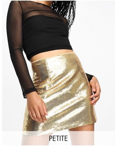 Collective The Label Sequin Mini Skirt - Black