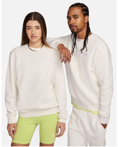 Nike Club Unisex Crew Sweatshirt - White