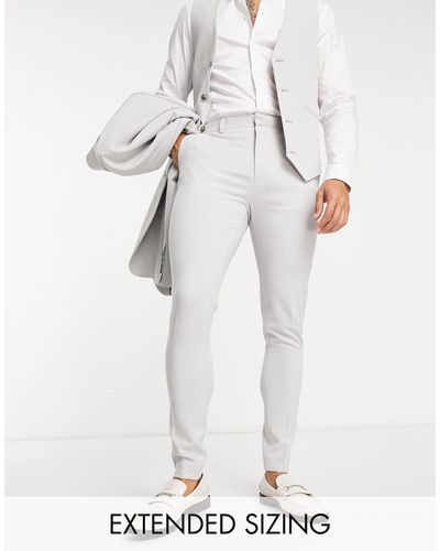 ASOS Super Skinny Suit Pants - Grey