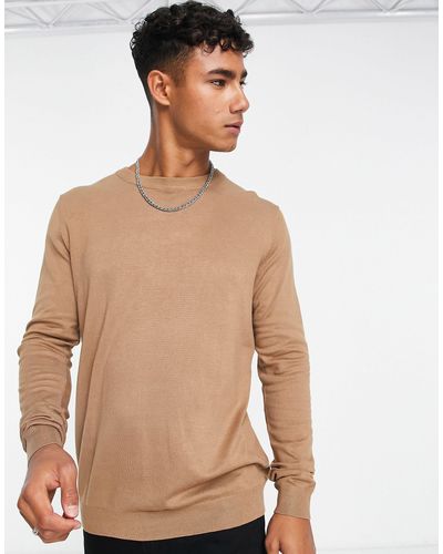 Pull&Bear Relaxed Fit Sweater - Natural