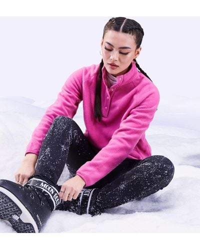 ASOS 4505 Ski Fleece With Poppers - Pink