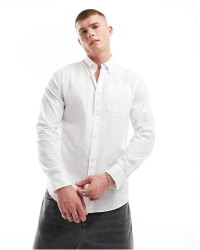 Jack & Jones Camisa oxford blanca extragrande - Blanco