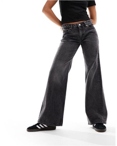 Monki Imoo Low Waist Jeans - Black