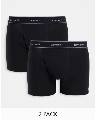 Carhartt – 2er-pack boxershorts aus baumwolle - Schwarz