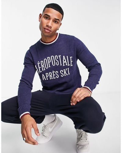 Aéropostale Knitted Sweater - Blue