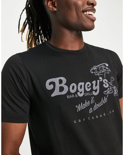 PUMA Camiseta negra con estampado "bogeys" cloudspun - Negro