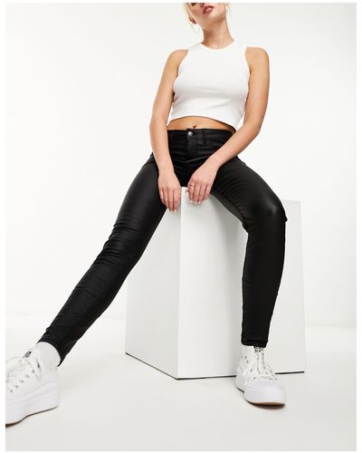 Pieces Gecoate Skinny Jeans - Naturel