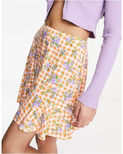 Miss Selfridge Seam Detail Mini Skirt - Pink