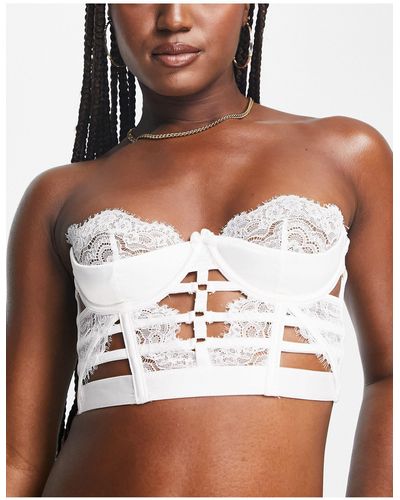 Hunkemöller Seraphina - corsetto non imbottito - Marrone