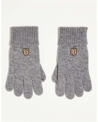GANT Wool Gloves - Grey