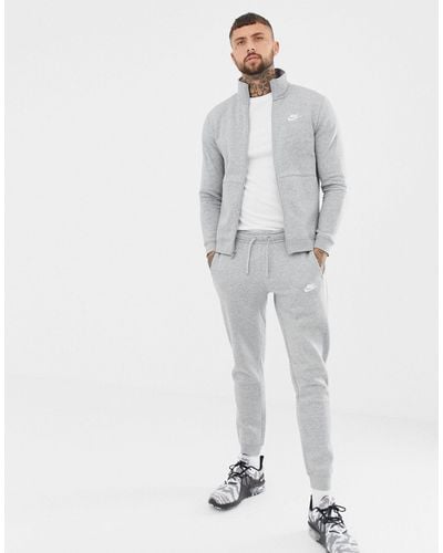 Nike – Trainingsanzug-Set aus Fleece - Grau