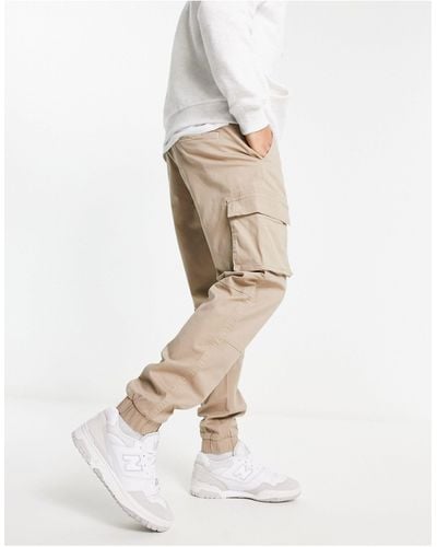 Only & Sons Cuffed Cargo Trousers - White