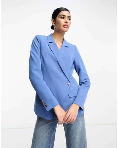 Vila – eleganter blazer - Blau