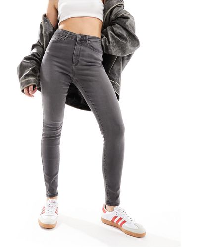 Vero Moda Sophia - jean skinny à taille haute - délavé - Noir