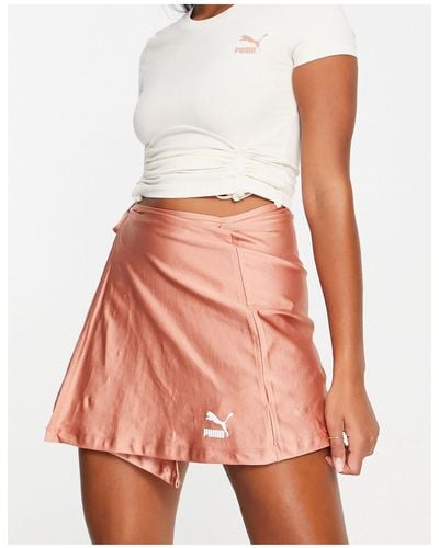 PUMA Wrap Detail Mini Skirt - Pink
