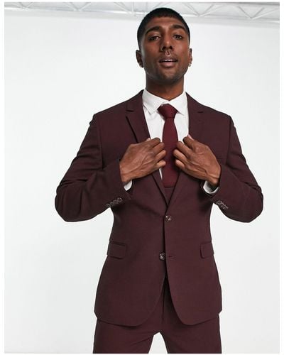 ASOS Wedding Super Skinny Suit Jacket - Brown