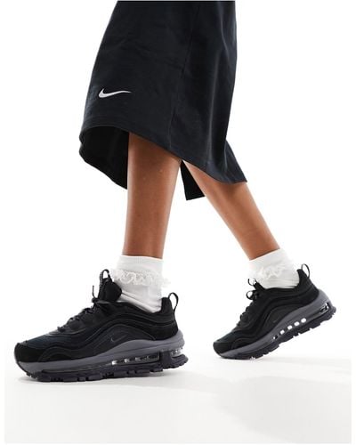 Nike – air max 97 futura – sneaker aus wildleder-mix - Schwarz