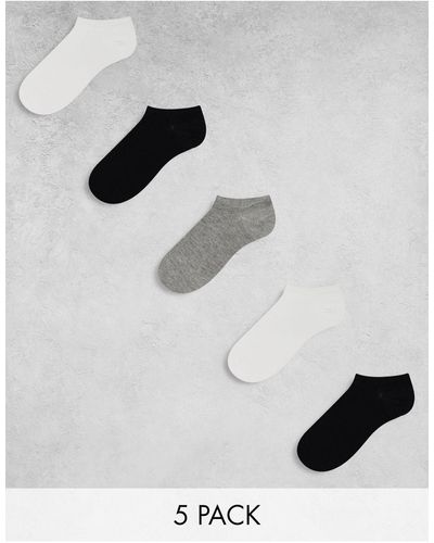ASOS 5 Pack Sneaker Socks - Multicolour