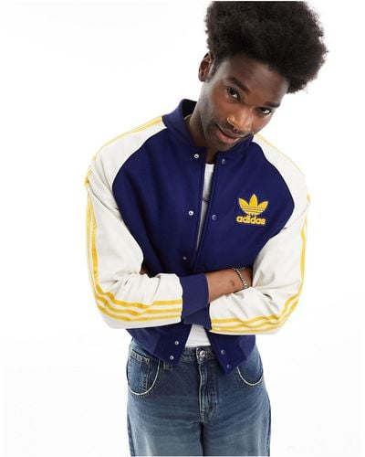 adidas Originals Superstar - giacca college e bianca - Blu