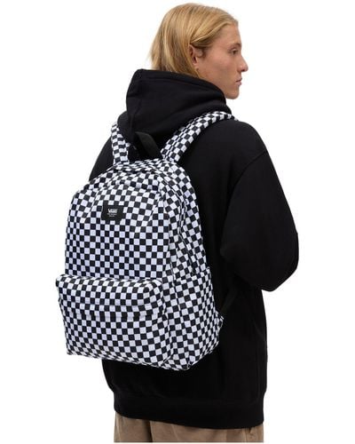 Vans – old skool – h2o – rucksack mit schachbrettmuster - Schwarz