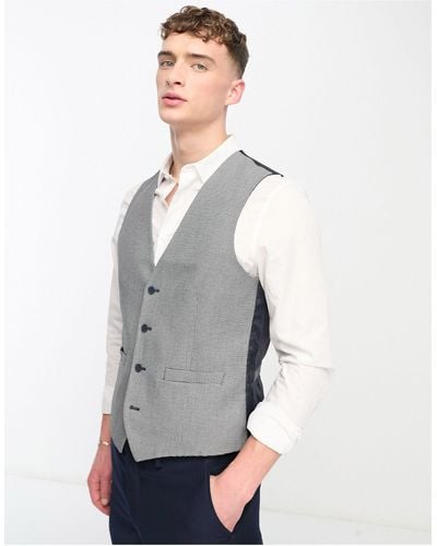 French Connection Suit Waistcoat - White