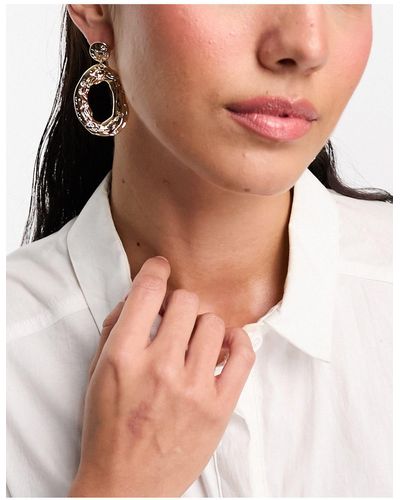 French Connection Oval Earrings - Black