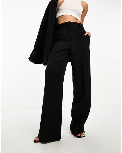 Y.A.S Tailored Wide Leg Trousers - Black