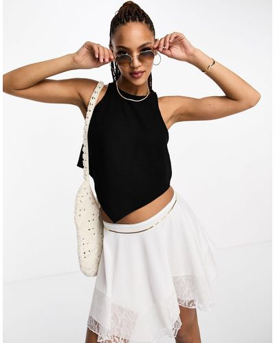 Vero Moda Top con bajo - Negro