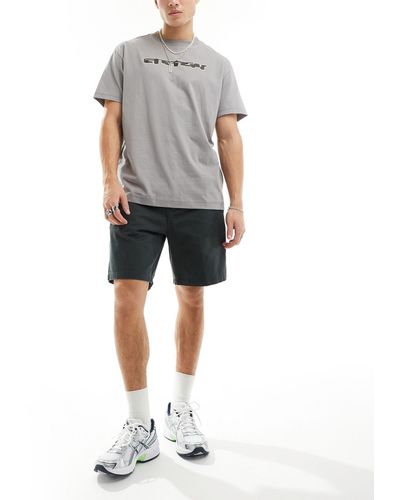 Obey Big Timer Twill Carpenter Shorts - Grey