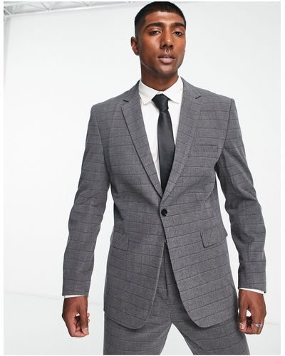 Ban.do Slim Fit Suit Jacket - Grey