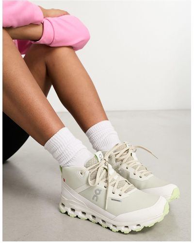 On Shoes On Cloudroam Waterproof High Top Trainers - Pink