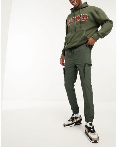 French Connection Utility Tech Cargo Pants - Green