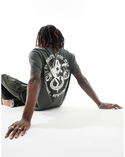 ASOS T-shirt décontracté avec imprimé au dos - Vert
